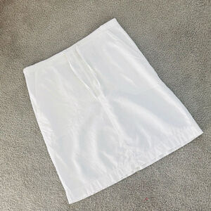 EUC VTG Scandia Woods White Linen Blend Casual Skirt | Sz Small